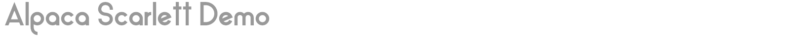 Alpaca font preview